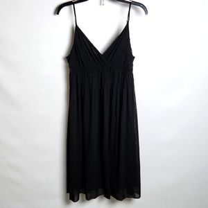 Axcess Liz Claiborne Black Midi Dress spaghetti straps sz-med